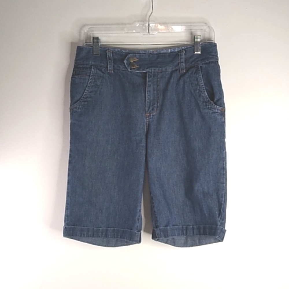 Eddie Bauer - Denim Cuffed Shorts - Size 6 Tall